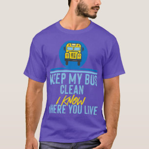 T-shirt Rangement des autobus scolaires - Cadeau pour chau