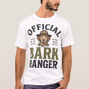 T-shirt Ranger à aboiement officiel Graphique vintage de c