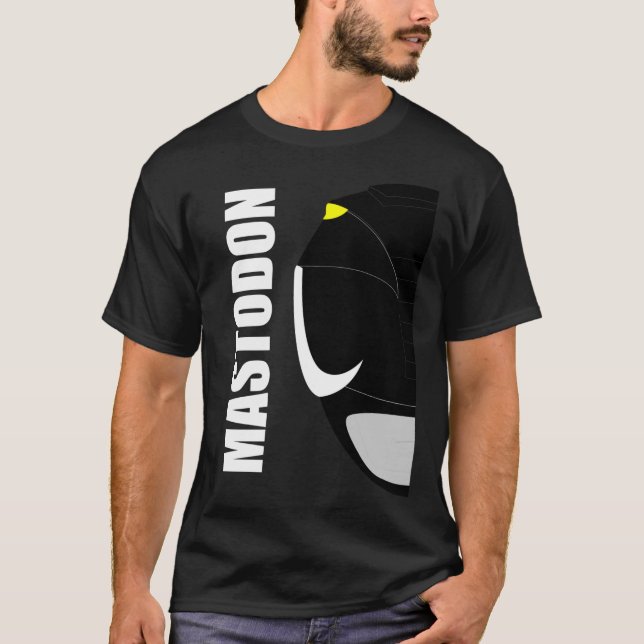 T-shirt Ranger de puissance de Morphin puissant noir237png (Devant)