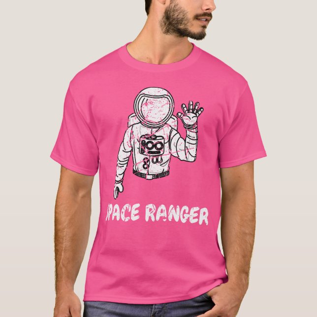 T-shirt Ranger Extraordinaire Lune Galaxies Explorateur As (Devant)