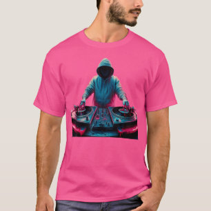 T-shirt Rap Era D J Mixer Tourne-disques Musique Hip hop