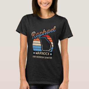 T-shirt Raphael Retro Sunset Warnock Pour La Géorgie Sénat
