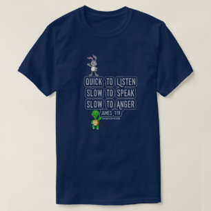 T-shirt Rapide à écouter Lent à parler MARINE