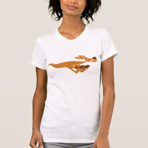 T-shirt rapide mignon de femmes de kangourou de
