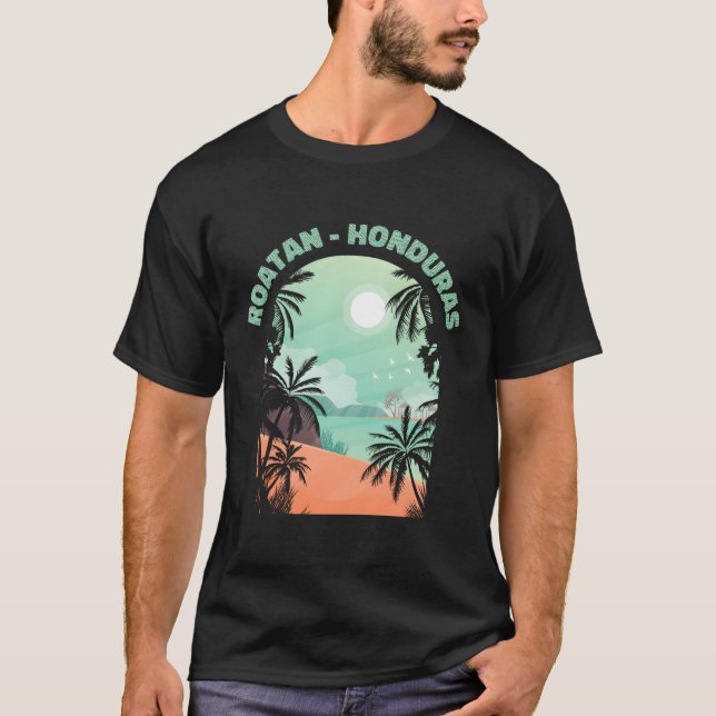 T-shirt Rappel de Roatan Honduras (Devant)