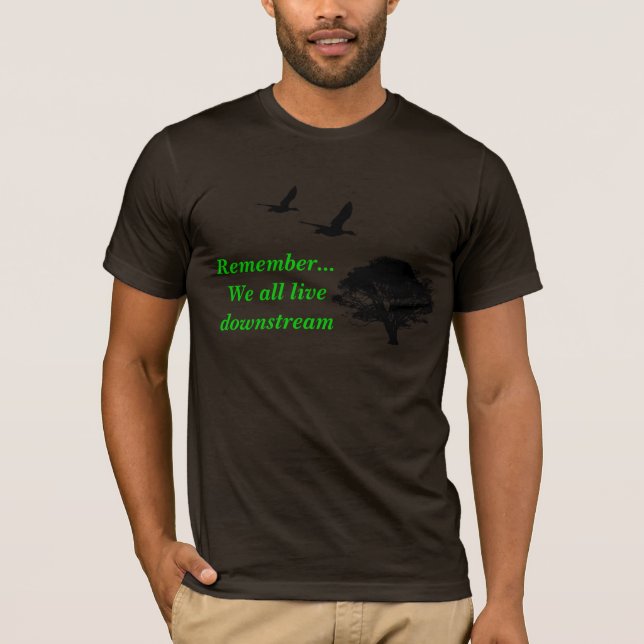 T-shirt Rappelez-vous… Nous tous vivons la version 2 en (Devant)