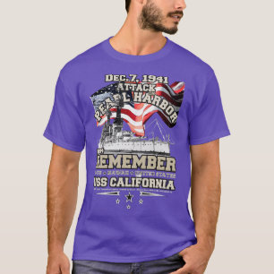 T-SHIRT RAPPELEZ-VOUS PEARL HARBOR BB44 USS CALIFORNIA 194