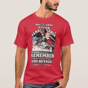 T-shirt RAPPELEZ-VOUS Pearl Harbour USS Nevada BB36