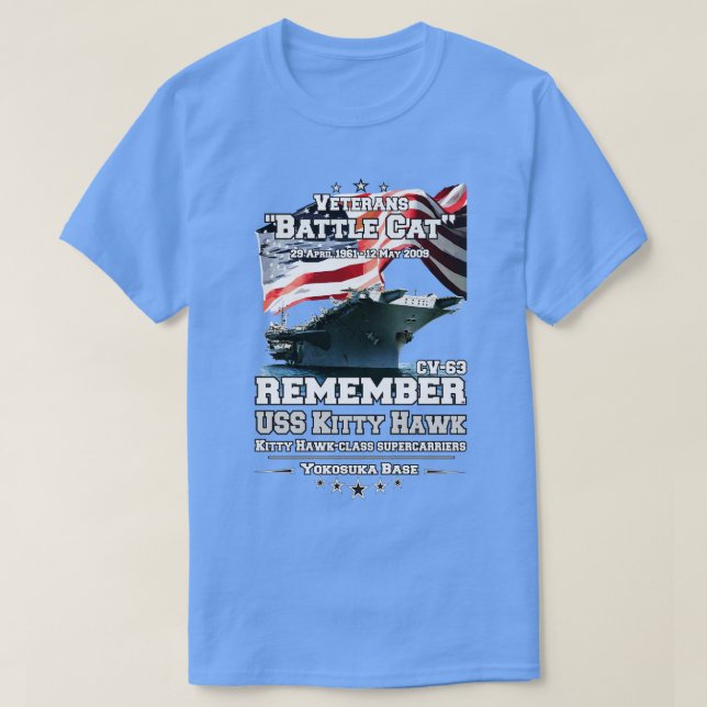 T-shirt RAPPELEZ-VOUS USS Kitty Hawk Veterans (Design devant)
