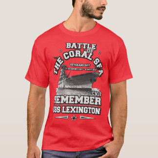 T-shirt RAPPELEZ-VOUS USS Lexington CV2 Bataille de Coral