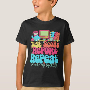 T-shirt Rapport de score de test répété pour le retour à l