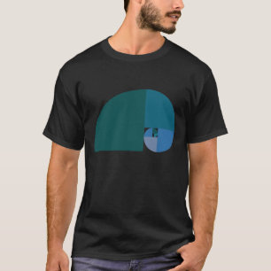 T-shirt Rapport d'or, spirale de Fibonacci