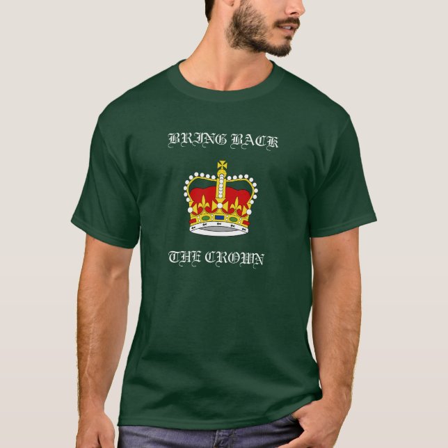 T-shirt rapportez le vert de couronne (Devant)