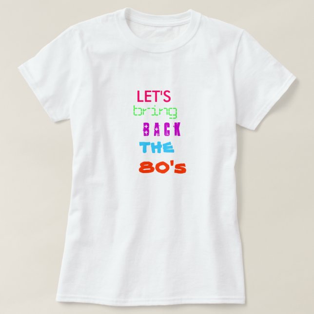 T-shirt Rapportons les années 80 (Design devant)