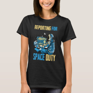 T-shirt Rapports D'Astronaute Pour Le Café Spatial Sp