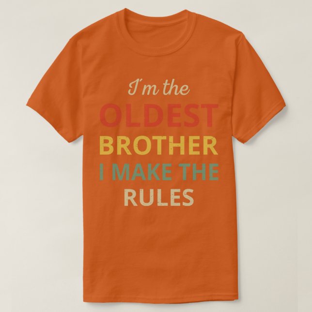 T-shirt Rapprocher Frères Ancien Frère Je Fais Les Règles (Design devant)