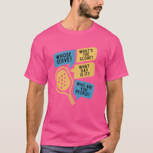 T-shirt Raquette amusante dont les questions de ligue de s