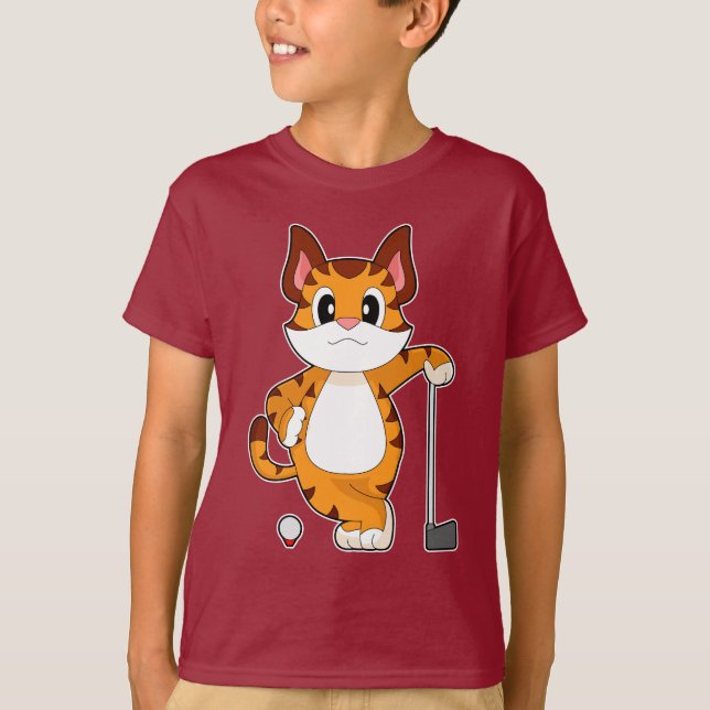 T-shirt Raquette de golf de Tiger (Devant)