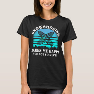 T-shirt Raquette de neige amusante Randonnée Raquette