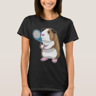 T-shirt Raquette de tennis de cochon de Guinée