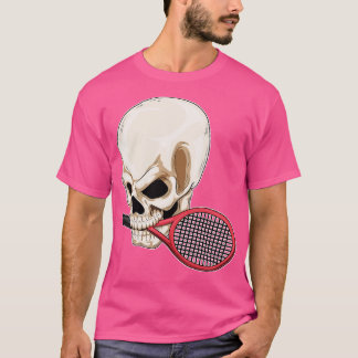T-shirt Raquette de tennis de crâne