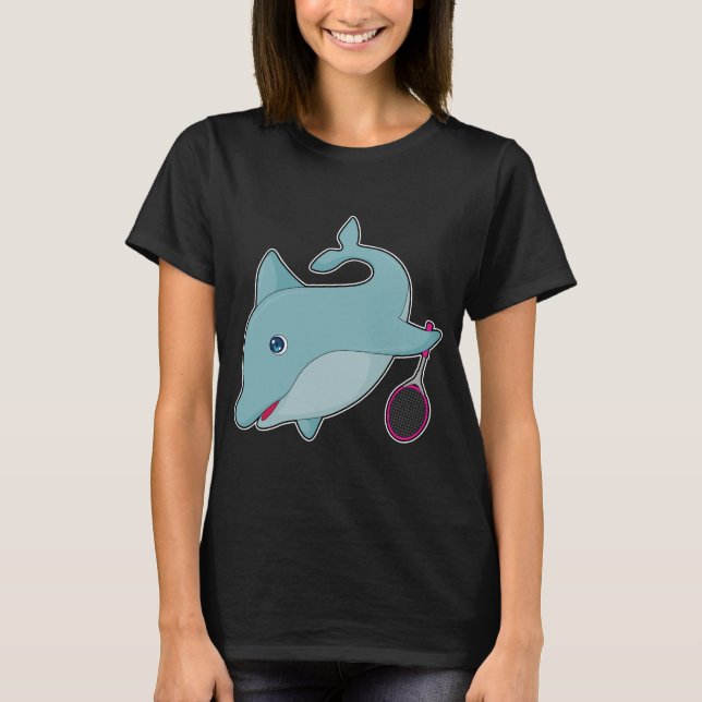 T-shirt Raquette de tennis de Dolphin (Devant)