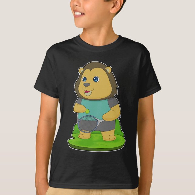 T-shirt Raquette de tennis de Lion (Devant)