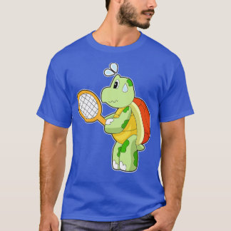 T-shirt Raquette de tennis de tortue