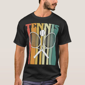 T-shirt Raquettes de tennis traversées dribbling basketbal