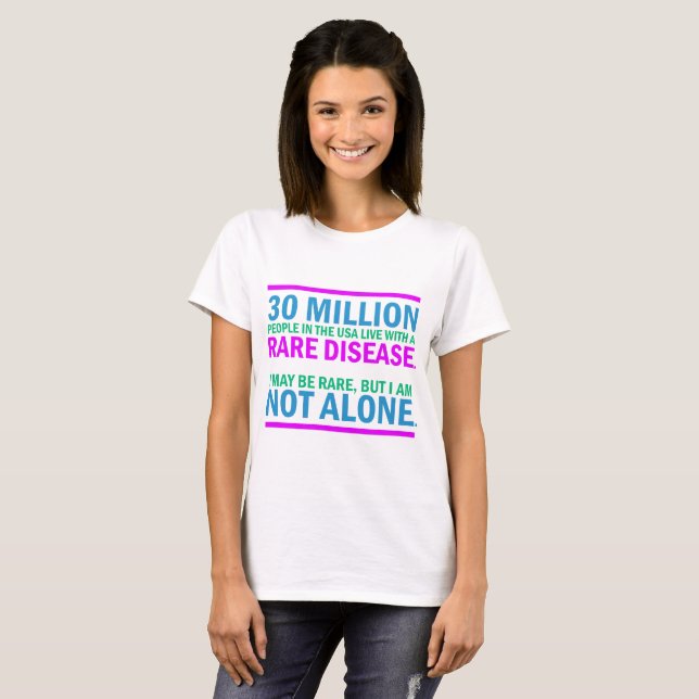 T-shirt rare de la maladie (Devant entier)