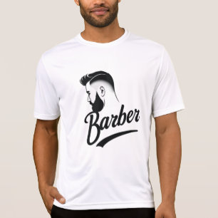 T-shirt Rasage Classique de Barbier & Silhouette de Barbe