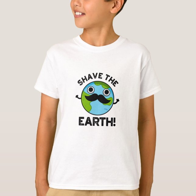 T-shirt Raser La Terre Drôle Pun (Devant)