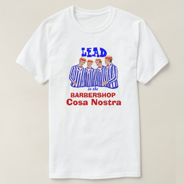 T-shirt Raseur-coiffeur Cosa Nostra (Design devant)