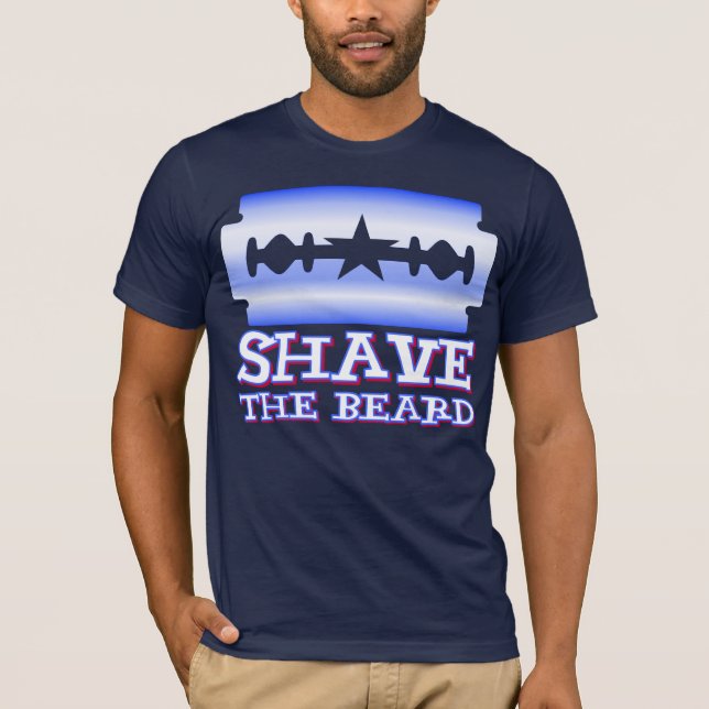 T-shirt Rasez la barbe - Texas Rangers (Devant)