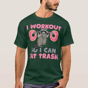 T-shirt Rash Manger Racoon Drôle Gym Swole Rat Poids