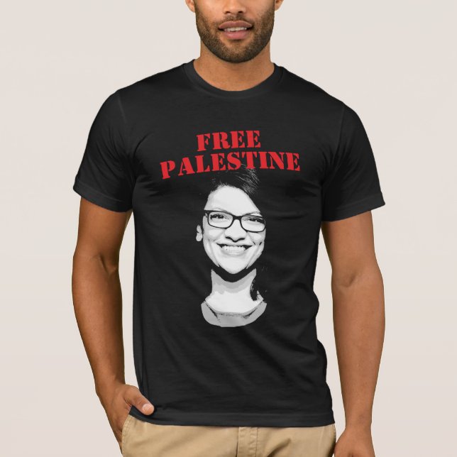 T-shirt Rashida Tlaib Libérez la Palestine (Devant)