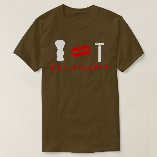 T-shirt Rasoir de sécurité de culture de rasage (Design devant)