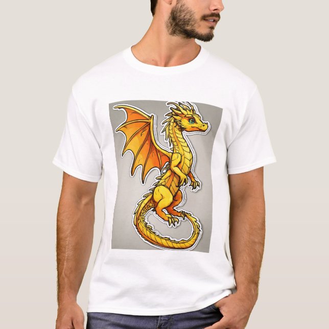 T-shirt Rassemblement de la famille Dragon : Exquis 2D Vec (Devant)