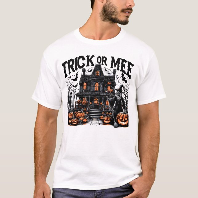 T-shirt Rassemblement d'Halloween éffrayant avec des citro (Devant)