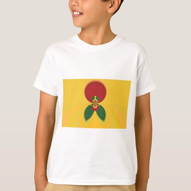 T-shirt Rasta Colours Art Abstrait Imprimer (Devant)