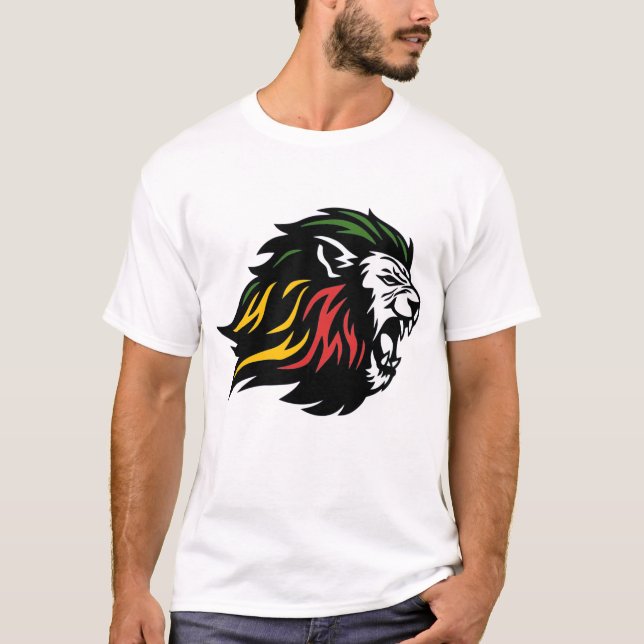 T-shirt Rasta Lion de Juda (Devant)