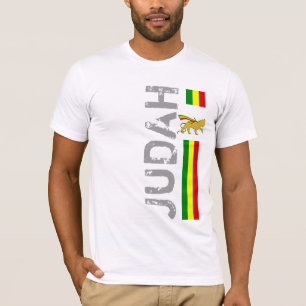 T-shirt RASTA Lion de Juda   Rouge Or Vert
