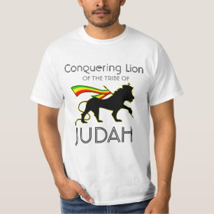 T-shirt RASTA Lion de Juda   Rouge Or Vert