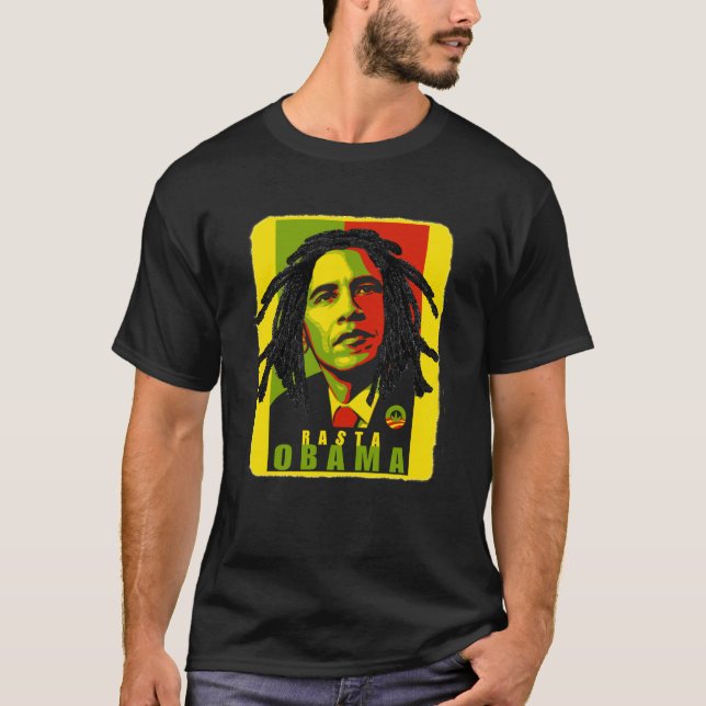 T-shirt Rasta Obama (Devant)