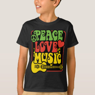T-shirt Rasta PEACE-LOVE-MUSIC