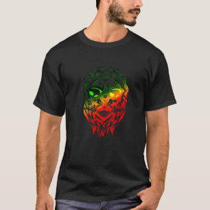 T-shirt Rasta Reggae Lion de Juda Jamaïque Lion Éthiopien