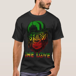 T-shirt Rasta Reggae Singe One Love Jamaïque Music Headpho