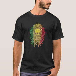 T-shirt Rastafari Lion de Juda Jamaïque Souvenir Rasta Roo