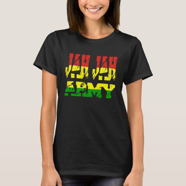 T-shirt Rastafari Soldier of Jamaica Souvenir Rasta Roots  (Devant)