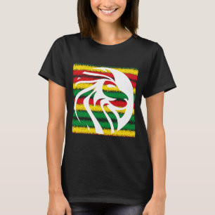 T-shirt Rastafari Tête Lion Jamaïque Souvenir Rasta Roots 